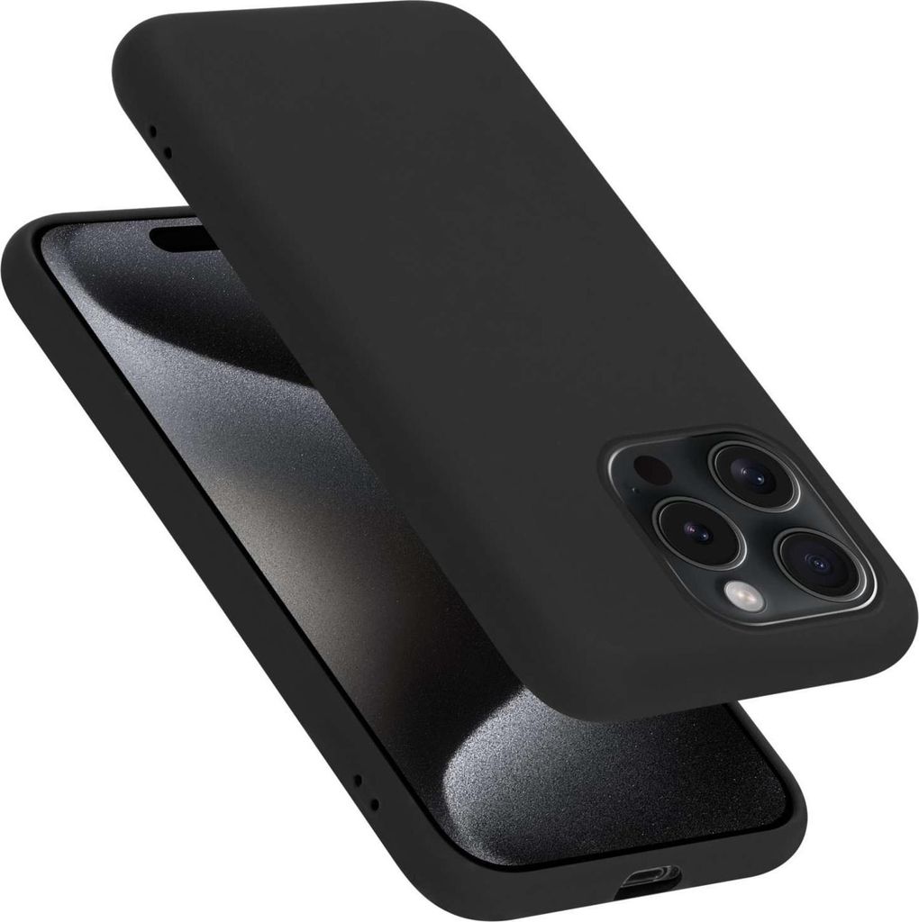 Cadorabo Hülle für Apple iPhone 15 PRO MAX Hülle Silikon Handyhülle Case aus flüssigem Silikon, Kratzfeste und stoßfeste Schutzhülle für Ap...