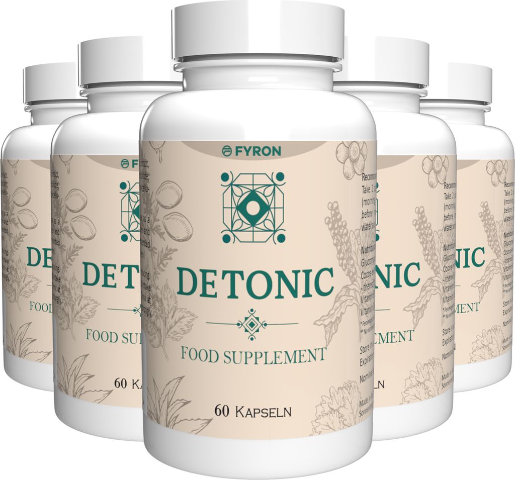 Detonic - 300 Kapseln (5x 60 Kapseln) - 5er Pack Produktbild 