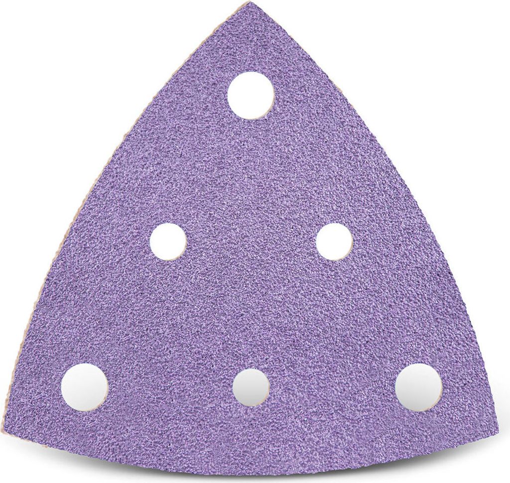 MENZER Purple HD Klett-Schleifblätter, 82 mm, 6-Loch, f. Deltaschleifer, Keramik-Mix (50 Stk.) K400