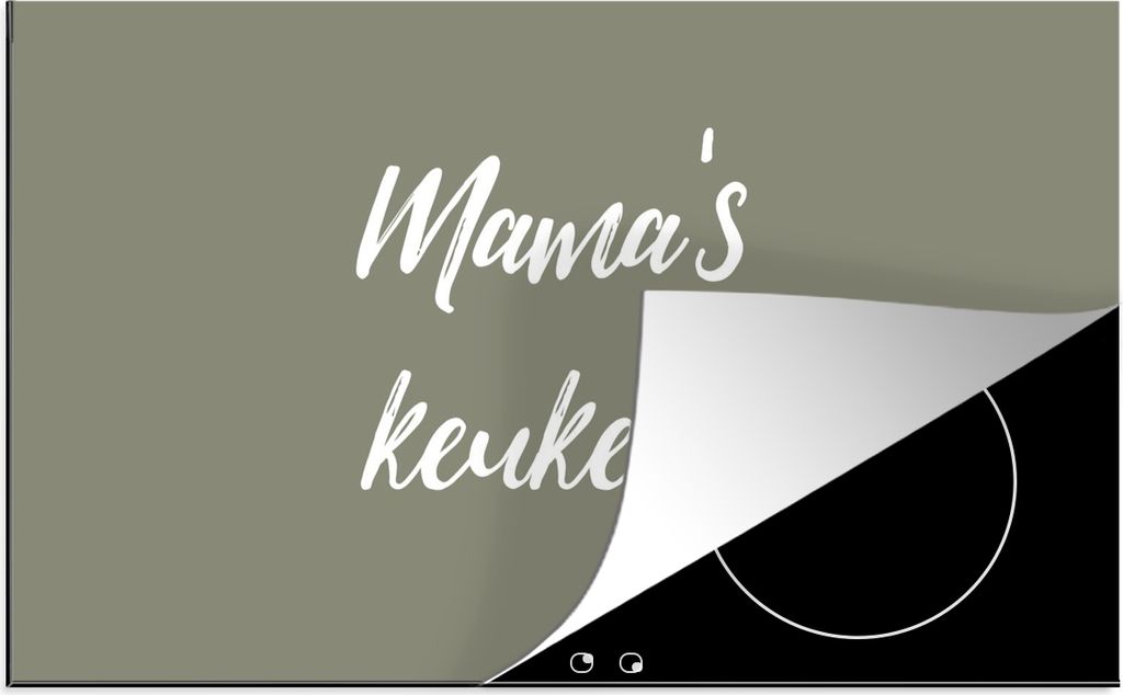 KitchenYeah Herdabdeckplatte Sprichwörter - Mama - Zitate - Mamas Küche , 89x51cm, Küche Deko, Glaskeramikfeld Herdabdeckung, Abdeckplatte fù...