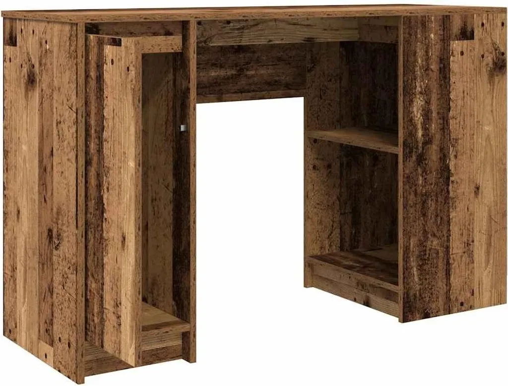 vidaXL Scrivania effetto legno vecchio 120x42x76 cm materiale a base di legno