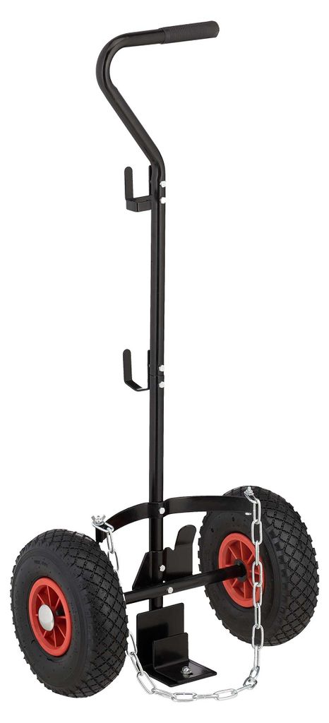 Relaxdays Transportwagen für Gasflaschen, für 3 & 5 kg Produktbild 