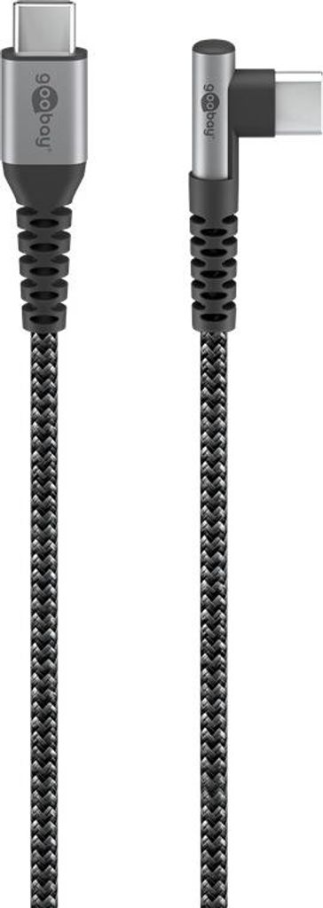 Goobay 64660 USB-Kabel USB 2.0 2 m USB C Schwarz, Grau