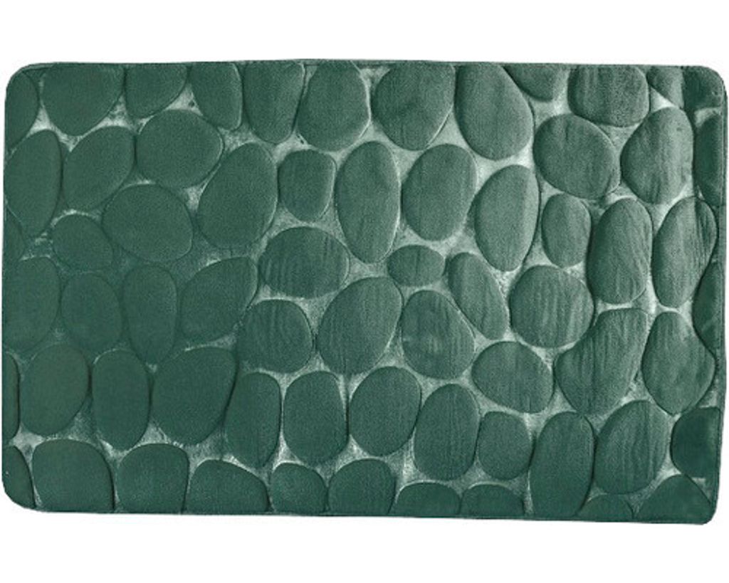 Badteppich MSV PEBBLES 50 x 80 cm darkgreen Produktbild 