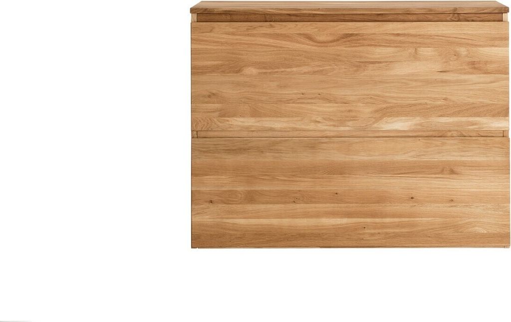 Siena Hängeschuhschrank 110x84 massive Eiche mit 2 Klappen und 2 Einlegeböden