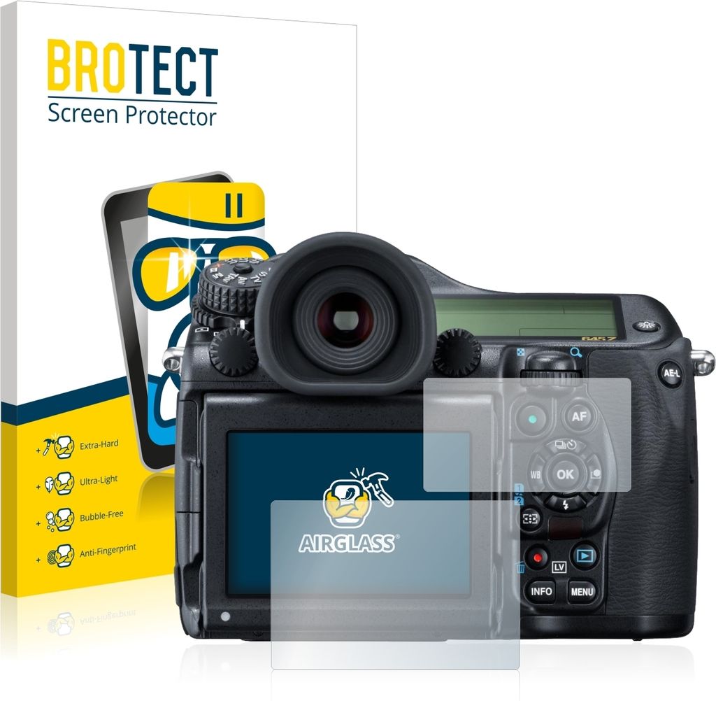 BROTECT Schutzglas für Pentax 645Z Schutzfolie Panzer Folie Glas Display Schutz klar
