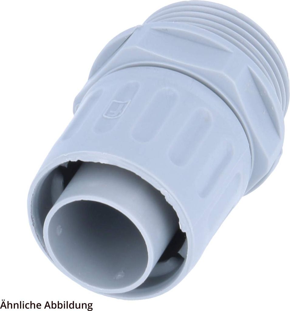 FLEXA FLKI Kunststoffverschraubung gerade Gewinde PG48x1,588 für Schlauch-Außendurchmesser 56,0mm für