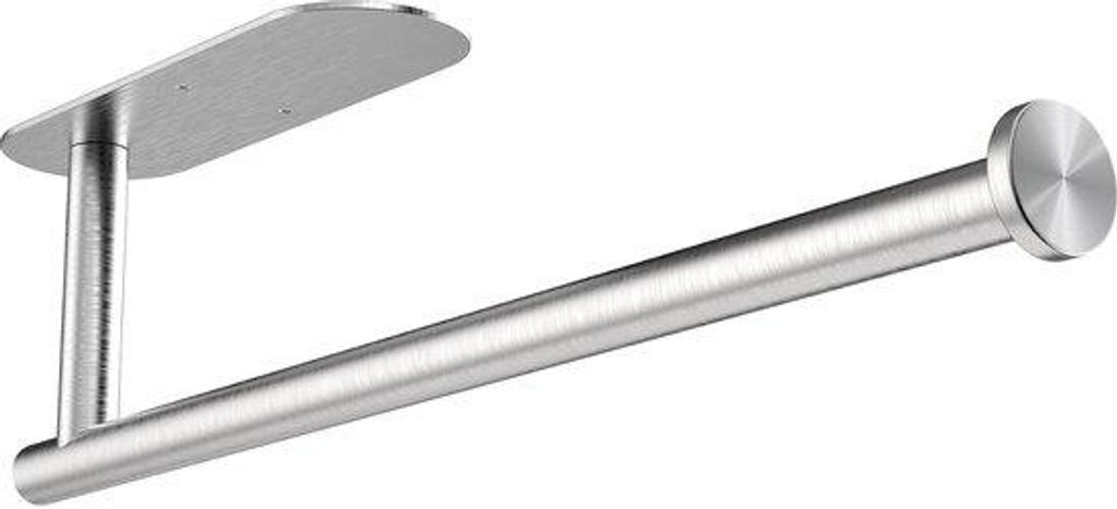 Klebefix-Küchenrolhalter - rostfreies Stahl - Wandbefestigung