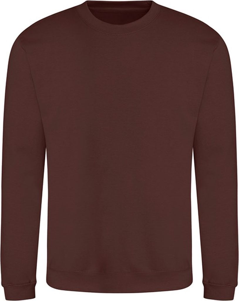 AWDis Just Hoods AWDis Uni Rundhals Uni Sweatshirt (280 GSM) PC2103 (S) (Schoko-Karamell Brownie)