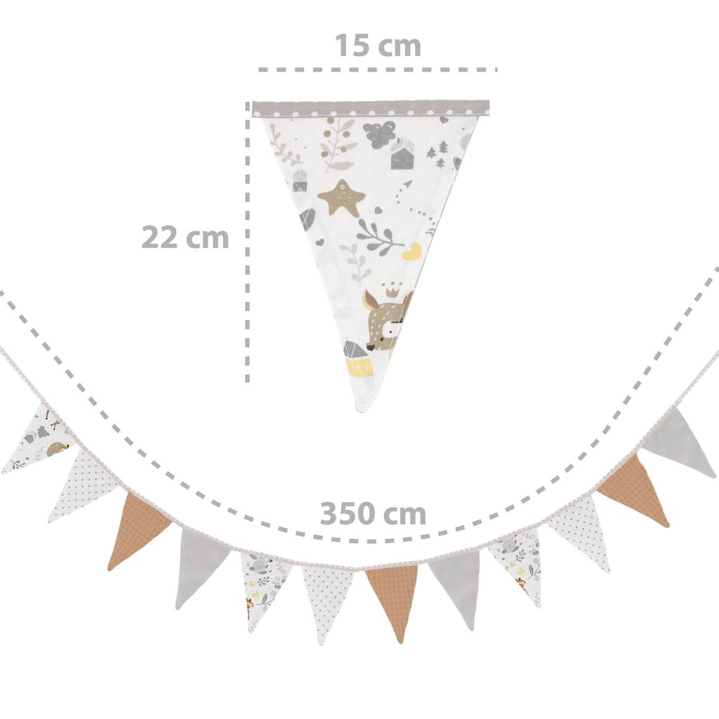 Wimpelkette Kinderzimmer - Wimpel Girlande Outdoor Produktbild 3