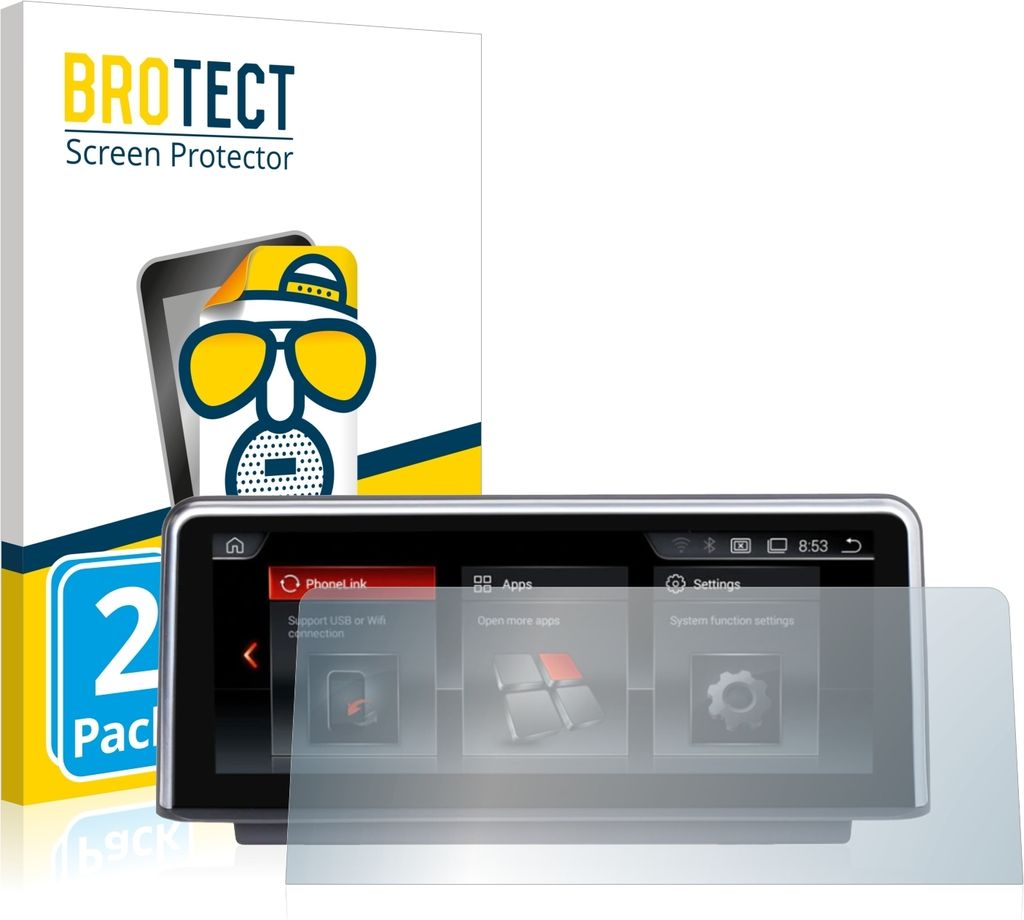 2x BROTECT Schutzfolie für NaviFly Android (10.2") Displayschutz Displayschutzfolie Folie Matt Entspiegelungsfolie