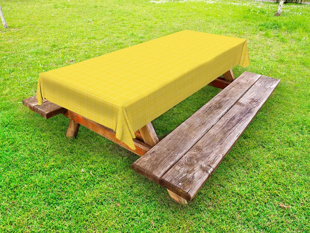 Tovaglia per Famiglia ABAKUHAUS 145x305 Giallo Senape Retro