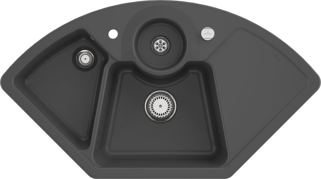Villeroy & Boch Keramikspüle 670802i4, Solo Eck Eckspüle - inkl.