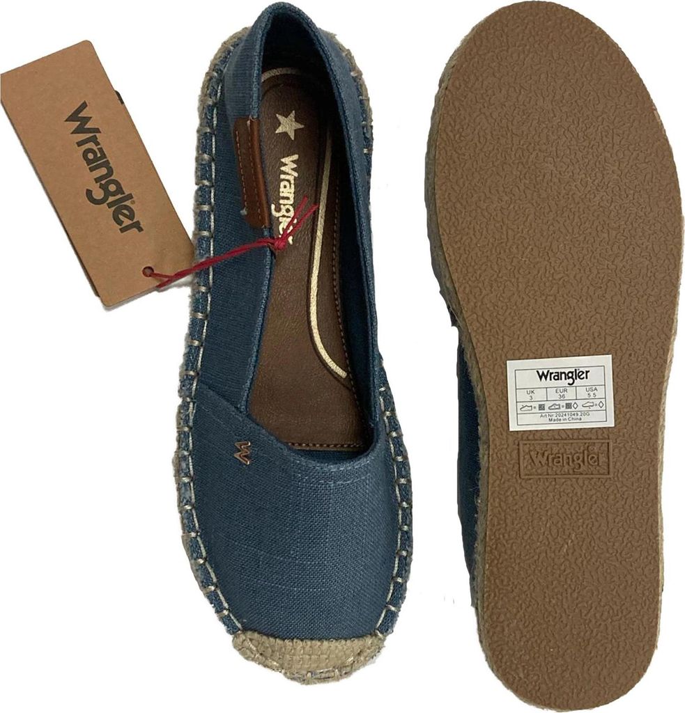 Wrangler Damen Espadrilles Blau 20241049-20G Grösse 38