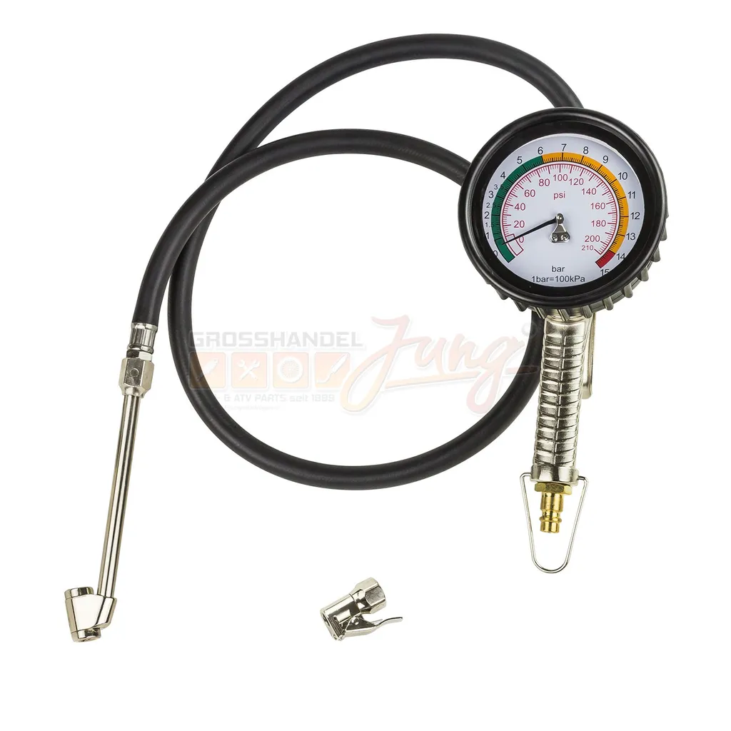Ajustez la pression avec ce gonfleur de pneus PRO 1000 manomètre précis