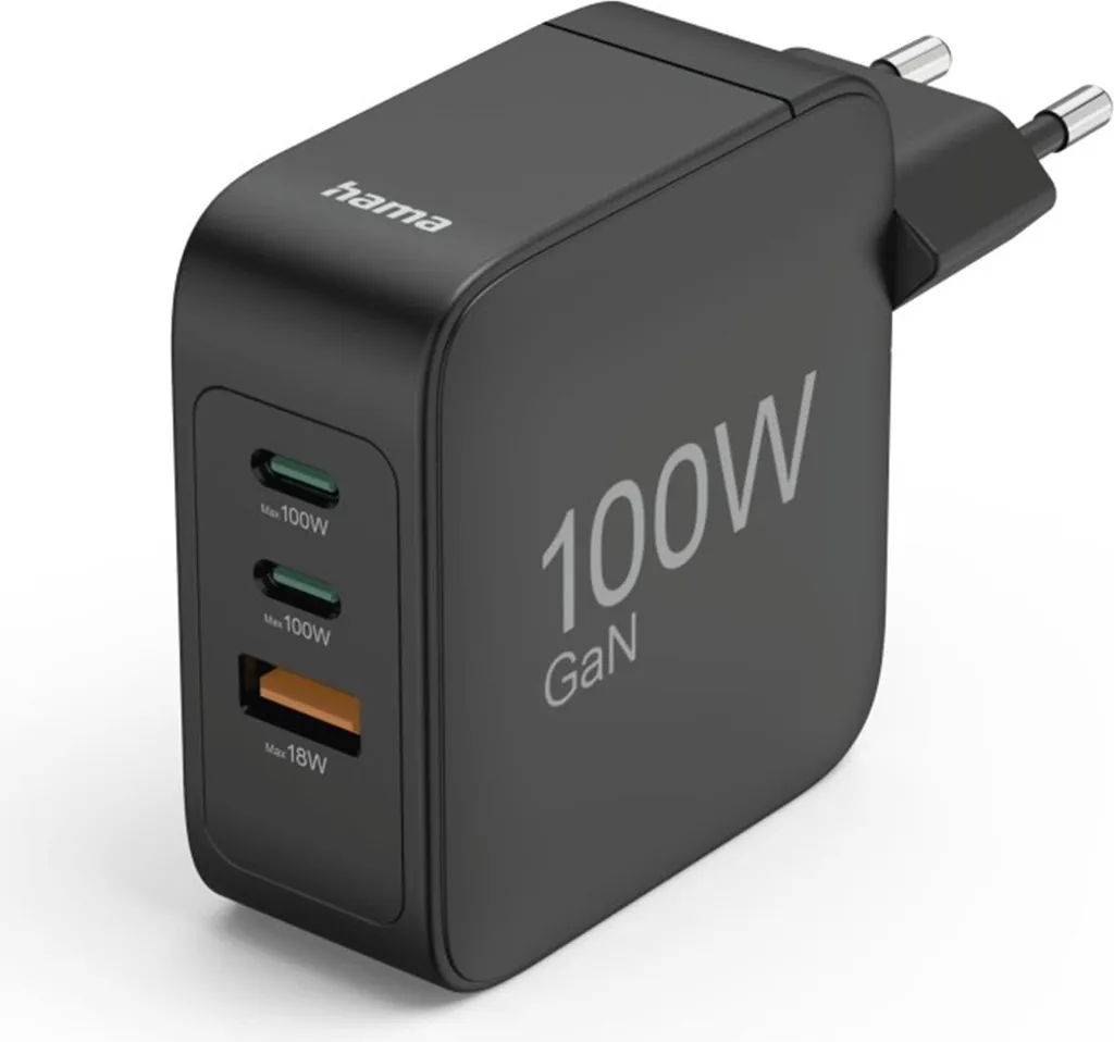 Chargeur rapide 100W idéal pour voyage et bureau avec 3 ports USB