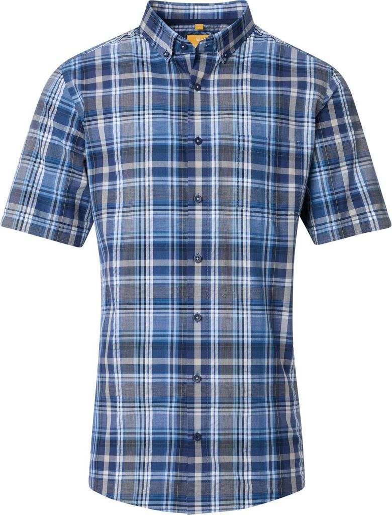 Redmond Herren Freizeithemd Kurzarm (251465990), Größe:XL, Farbe:Blau(10)