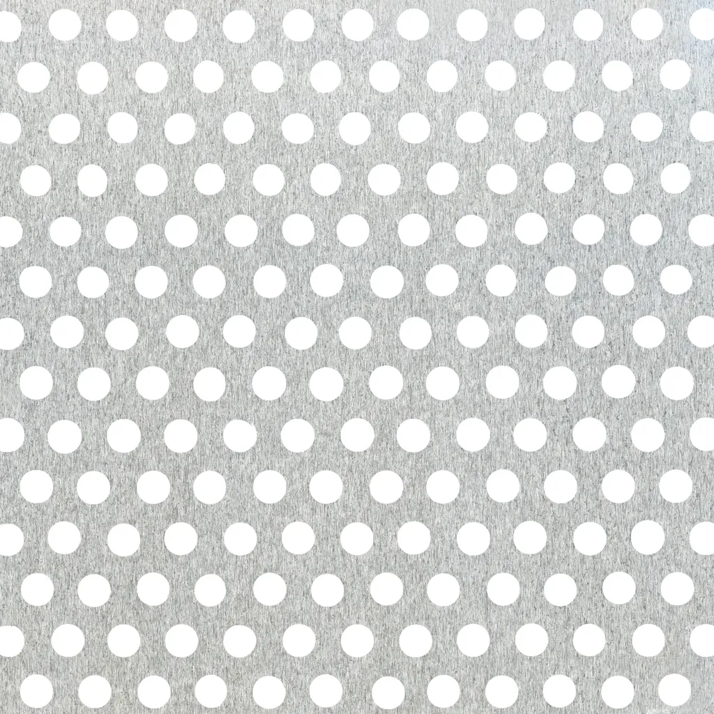 Tôle perforée ronde aluminium 0,8 mm légère et résistante pack de 3