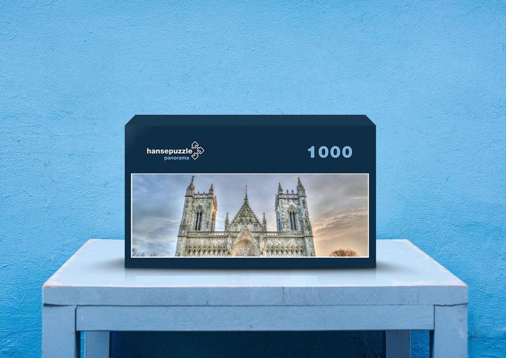 hansepuzzle 74772 - Kathedrale Puzzle, 1050 Teile, Religion, 60,0 x 46,0cm mit hochwertiger Aufbewahrung, Kartonbox und wiederverschließbarem Beutel