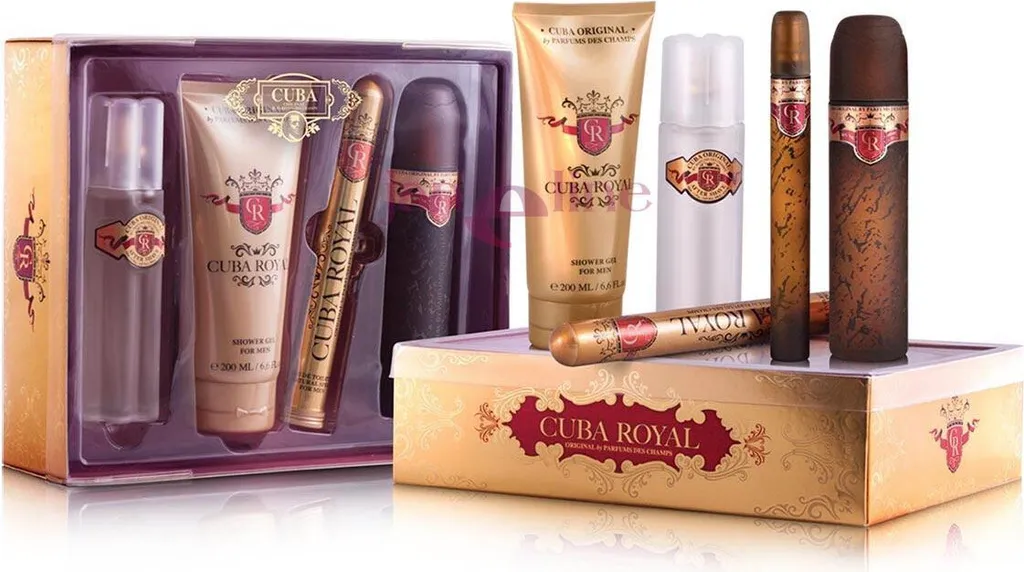 Set Regalo Cuba Royal Paris: Fragranza Tabacco e Vaniglia 4 in 1