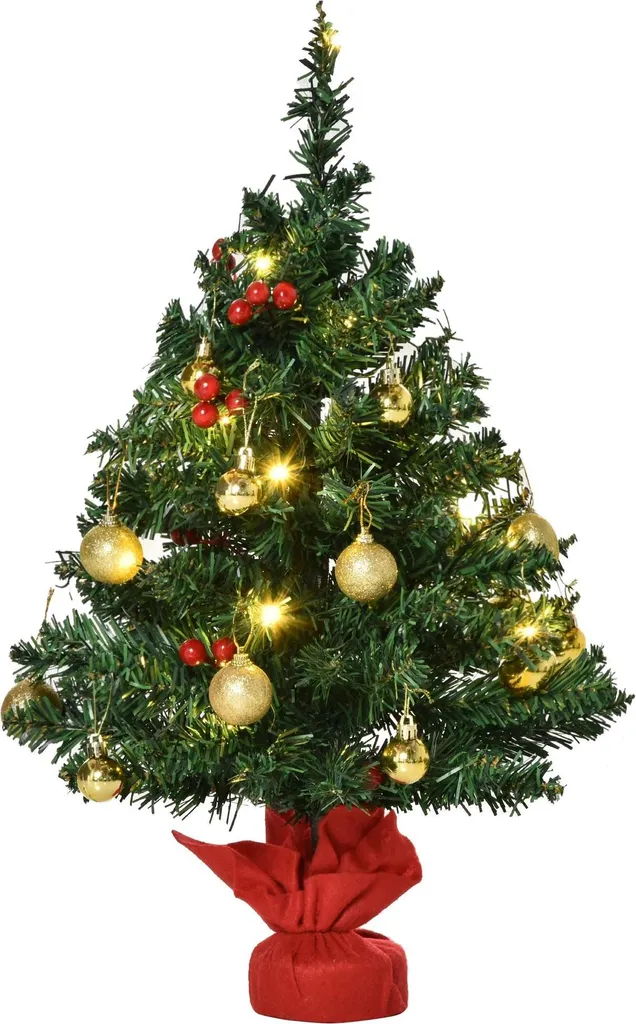 Mini sapin de Noël pour décoration de table et petits espaces vert S