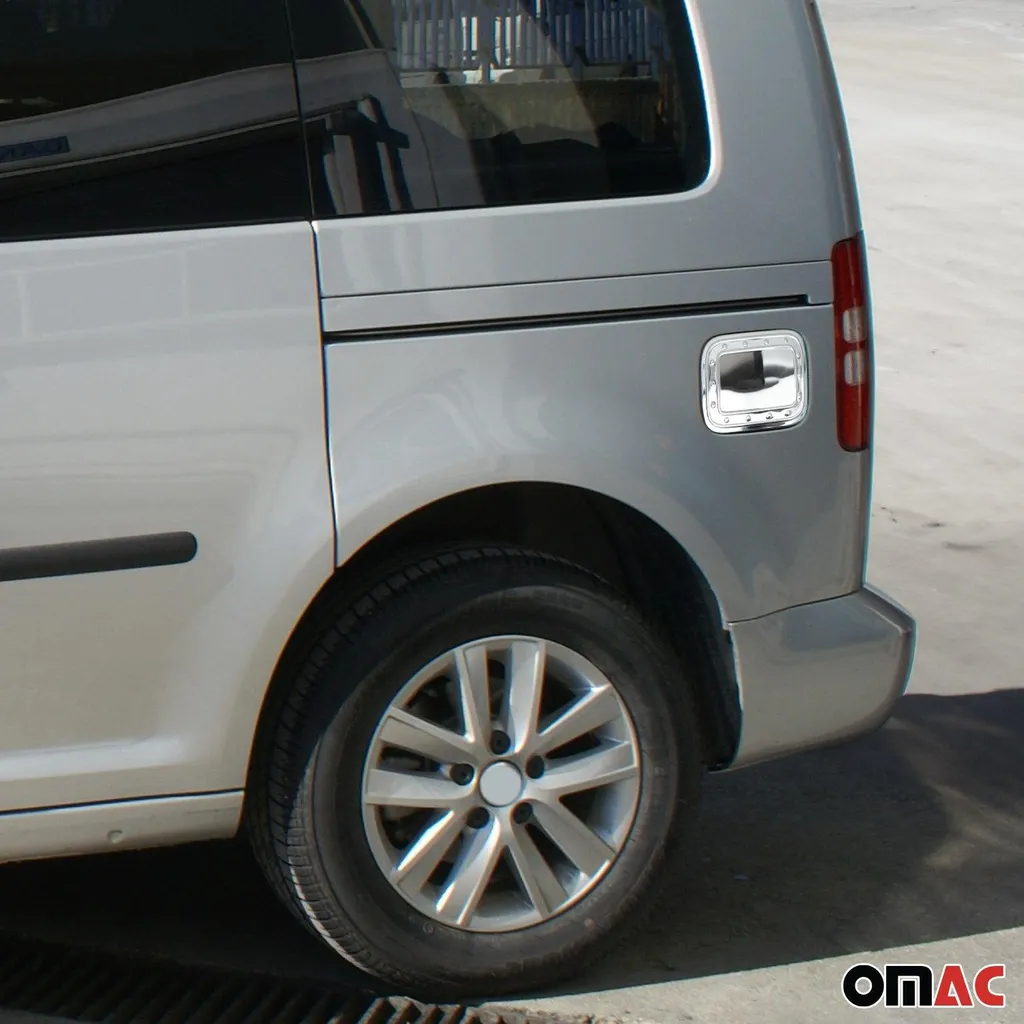 Cornice Tappo Serbatoio VW Caddy 2003-2015 Inox Silver Chrome - 2