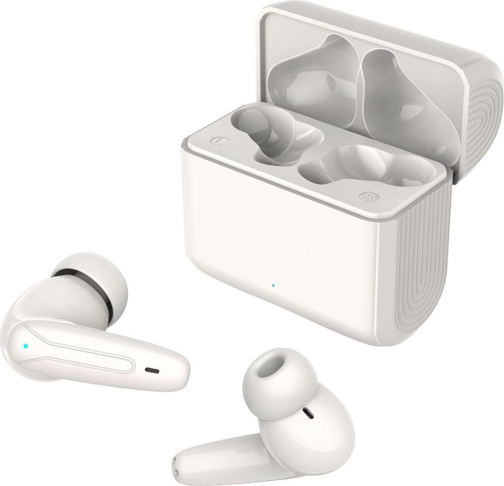 INF TW500 Wireless Bluetooth Ohrhörer True Stereo Noise Reduction 4h Laufzeit 2h Schnellladung Weiß