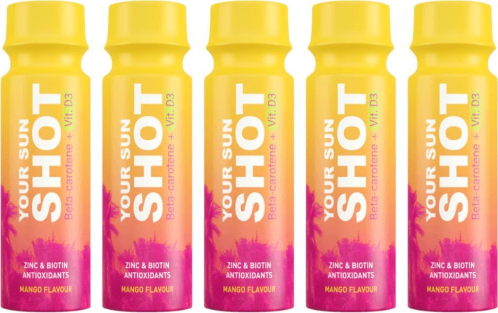 Your Sun Shot Mango mit Vitamin D3 Sonnenschutzgetränke 80 ml x5 Stück