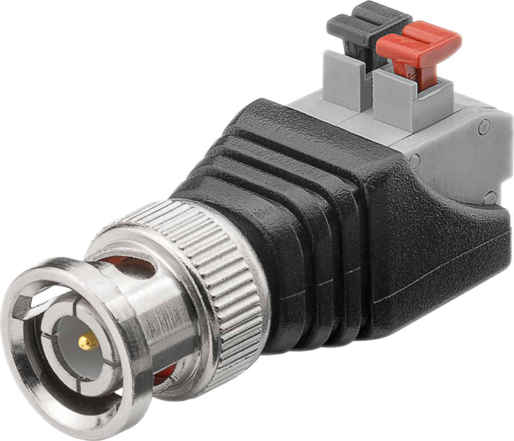 Terminal Block 2-pin > BNC-Stecker Push-down-Klemmbefestigung