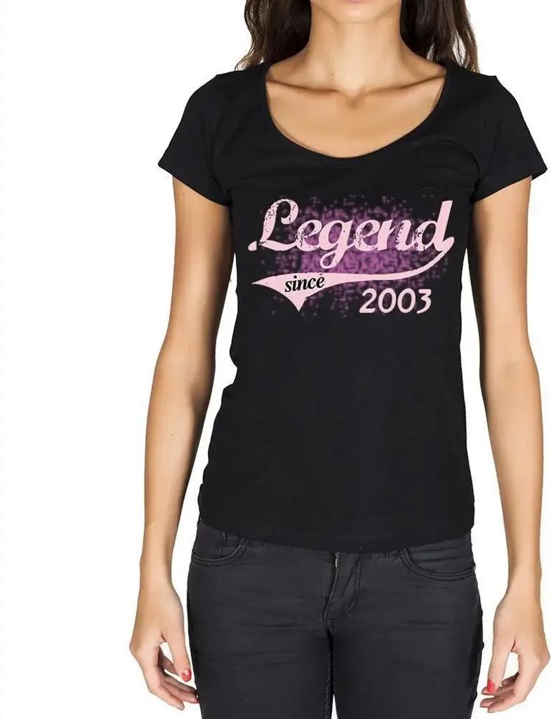 Damen Grafik T-Shirt Legende seit 2003 – Legend Since 2003 – Geschenk 21. Geburtstag Jahrestag 21 Jahre Jubiläum 21 Jährige Frau Jahrgang 200...