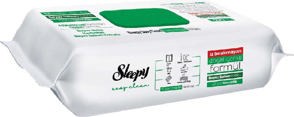 Ospalé vlhčené ubrousky Easy Clean 100 ubrousků Zelené Obrázek produktu 4