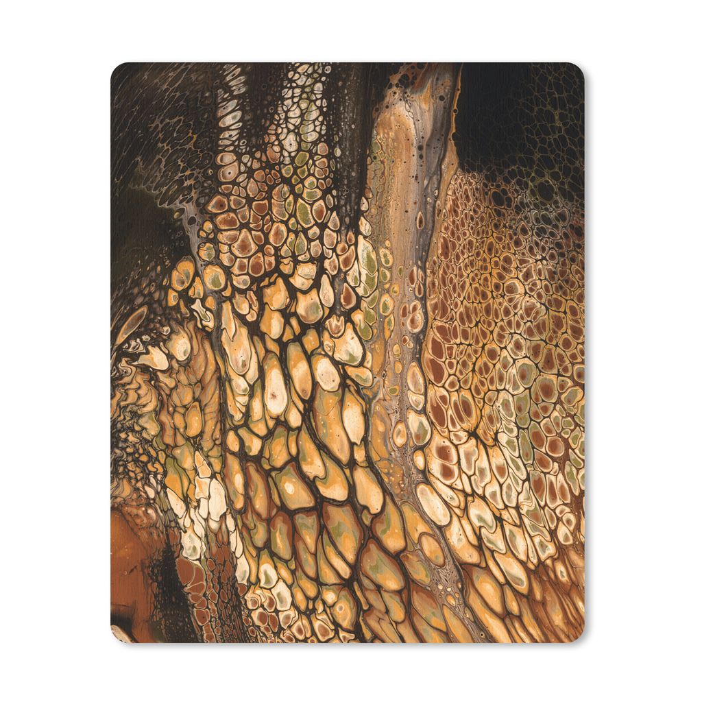 MuchoWow Mauspad Mousepad Acrylfarbe - Braun - Abstrakt 30x40 cm - Mousepads - Maus Mat - Pad - Mausunterlage - Mausmatten