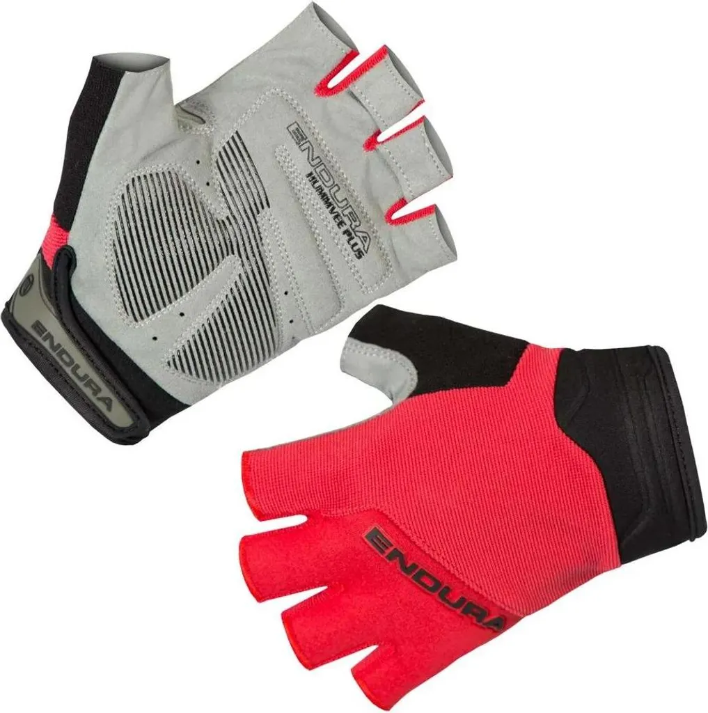 Gants VTT Anti-Douleur Endura Hummvee Plus II Rouges Taille M avec Gel