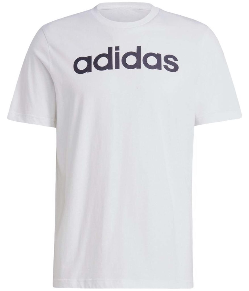 adidas Essentials Single Jersey Linear Logo Ricamato Tee M IC9276 Pullunder adidas Größe: 2XL,