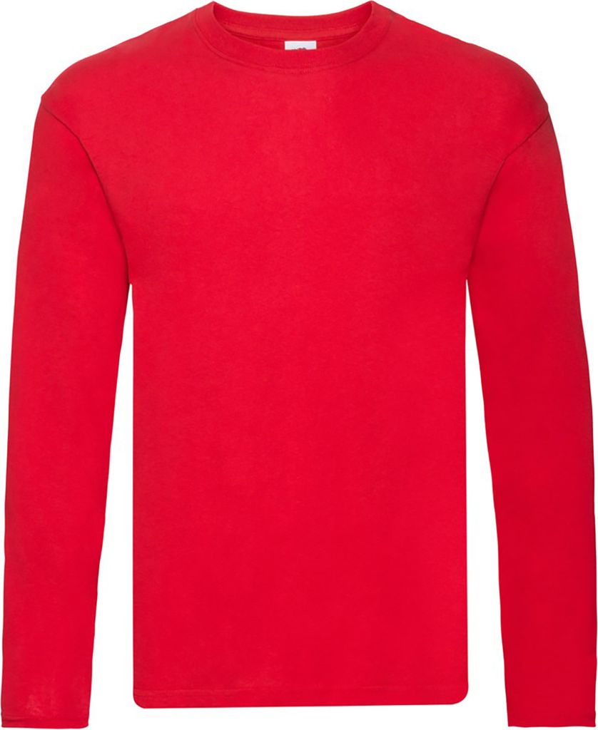 Fruit of the Loom - "Iconic 150 Classic" T-Shirt für Herren Langärmlig BC4738 (L) (Rot)