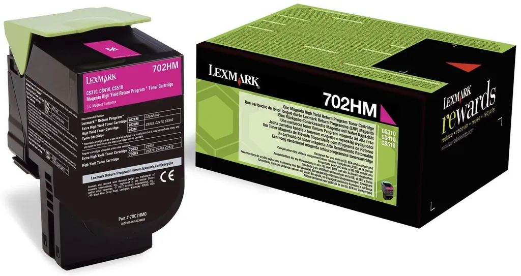 Toner Magenta Lexmark 70C2HM0 3000 Pages Programme de Retour 702HM