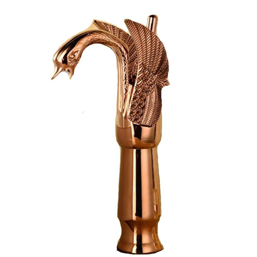 Badezimmerarmatur Schwan Retro Gold Kupfer