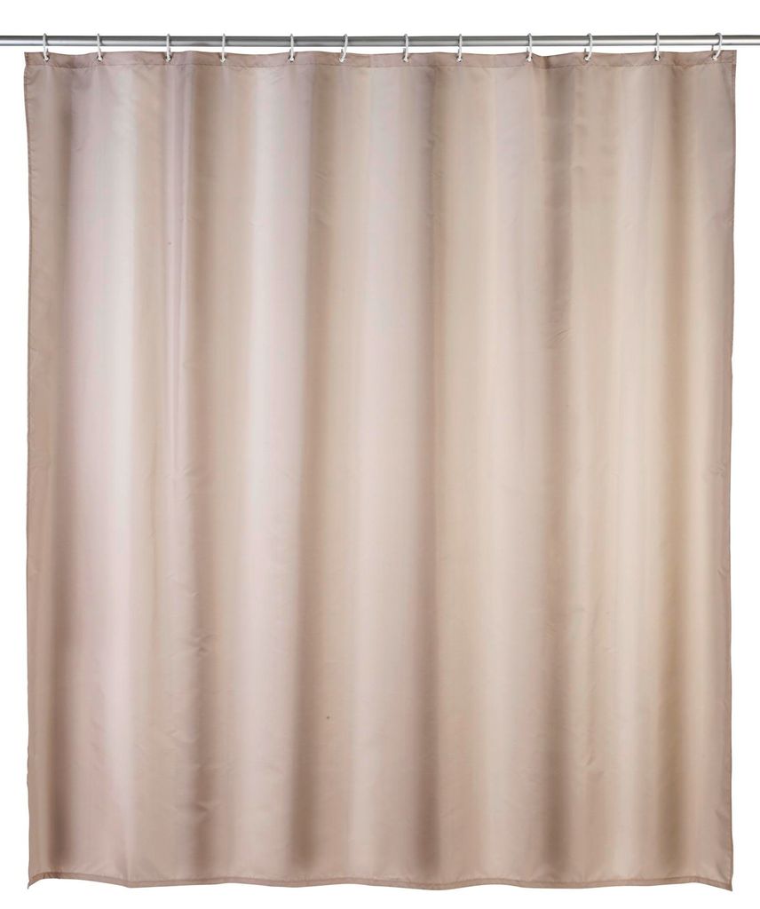 WENKO Tenda da doccia Vasca da bagno antimuffa Beige Immagine del prodotto 