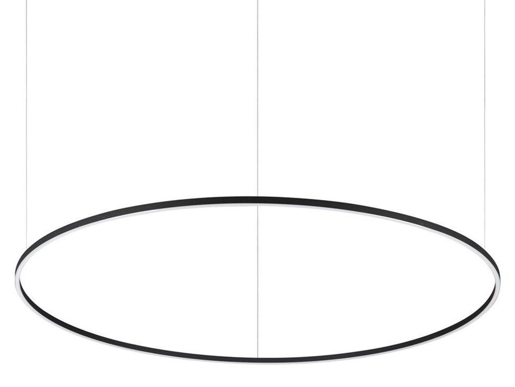 Moderne Hängeampel Aluminium-Kunststoff Schwarz Led 89W Produktbild 
