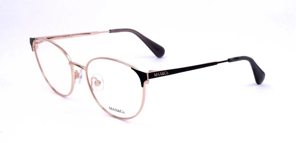 Max&Co. MO5100 Or Rose 51mm - Lunettes en métal léger au design vintage