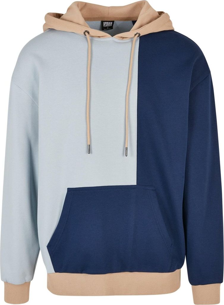 Urban Classics - Oversized Color Block Hoody blau - M