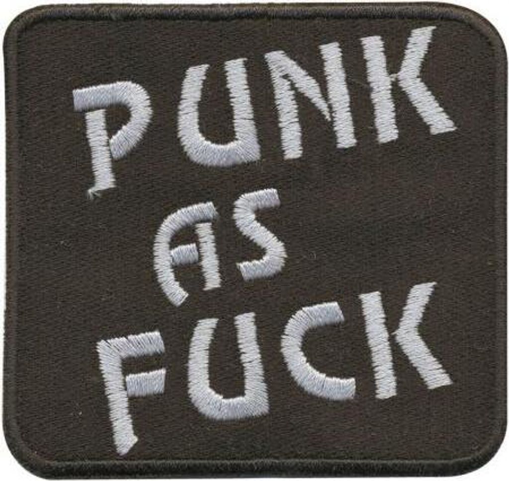 AUFNÄHER - Anarchie - Punk as fuck - 04824 - Gr. ca. 7 x 7 cm
