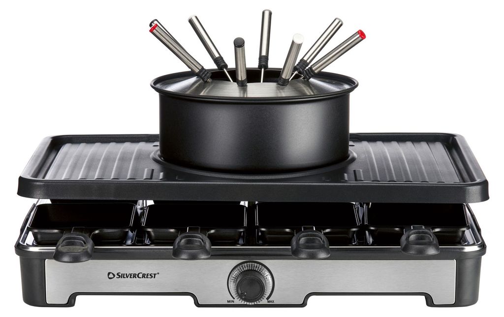 Silvercrest Premium-Fondue-Raclettegrill-Kombination SRGF Produktbild 
