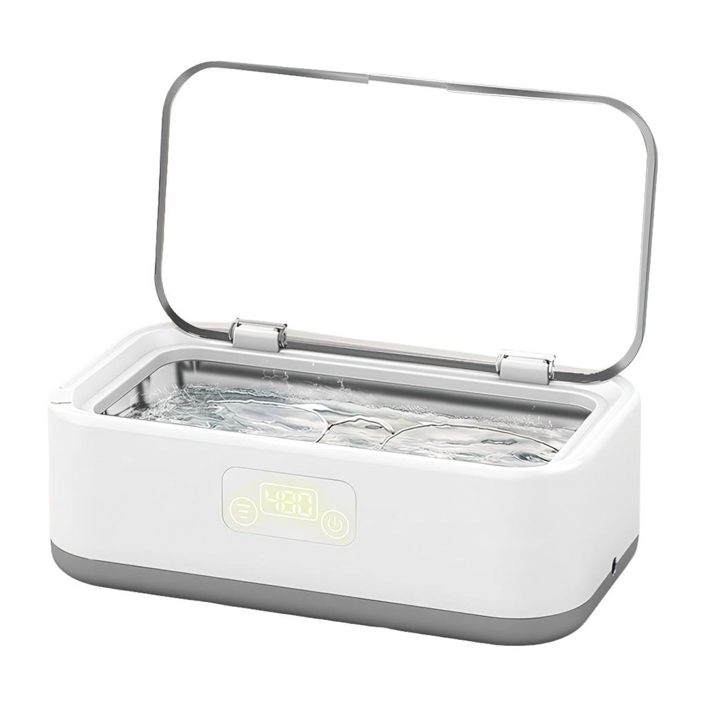 Ultraschallreinigungsgerät Brille 48000Hz,800ml Brillenreiniger, Ultraschallreiniger Brillenreinigungsgerät mit Digital Timer 5 Modi, Ultraschallbad