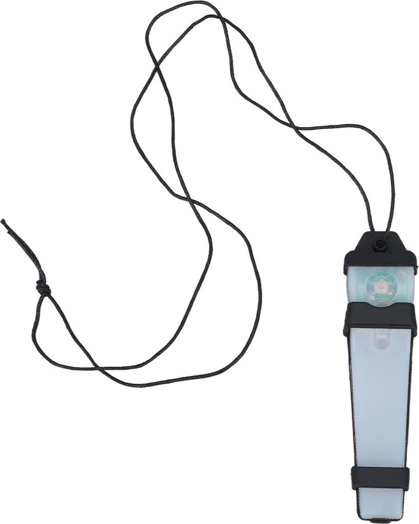 Personal Identification Marker Light mit Haken und Schleifen wasserdicht 150 mAh Überlebenssicherheit blinkt zum Wandern schwarz rot