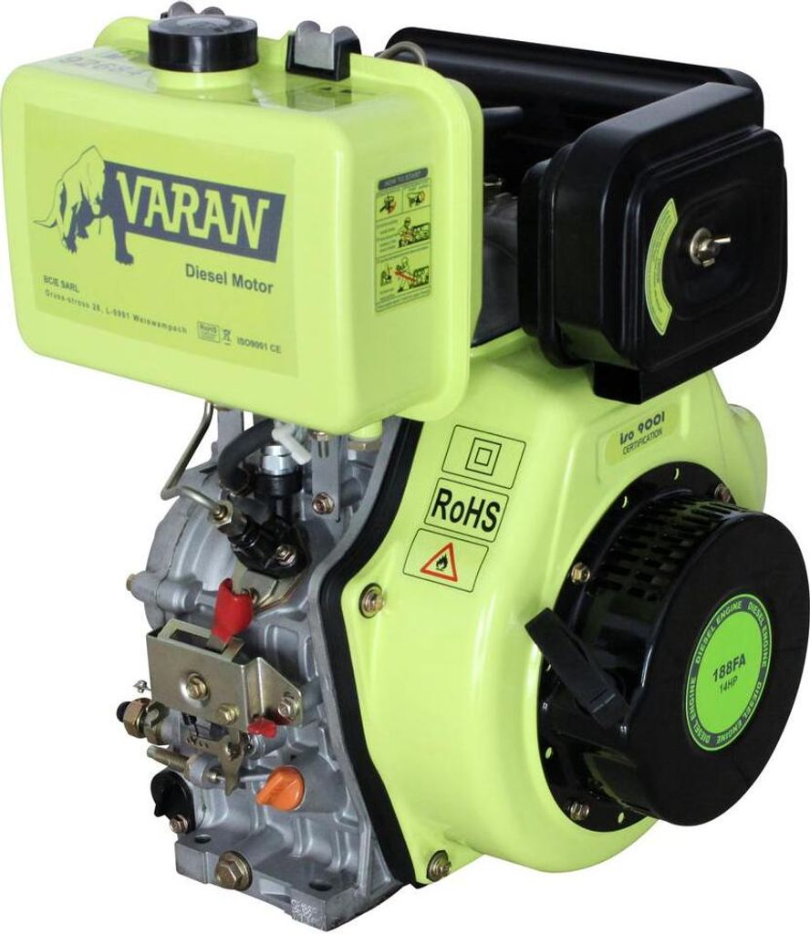 Varan Motors - 92684 Silnik wysokoprężny 14 KM 456 cm3 + Zdjęcie produktu 