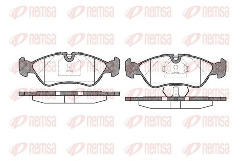 REMSA Bremsbeläge Satz Vorne Bremsklötze für OPEL Astra F CC (T92) 0286.30