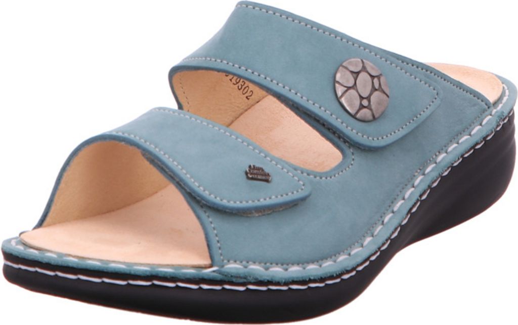 Finn Comfort Komfort Pantoletten Moorea Damen 31353532343231 Blau 42 EU