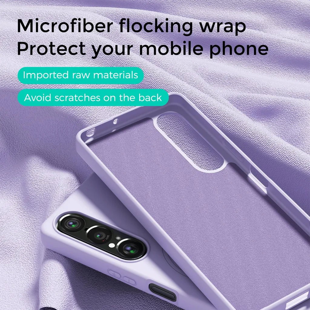 Cover Sony Xperia 1 V MagSafe Antiurto: Silicone Rosa Resistente - 3