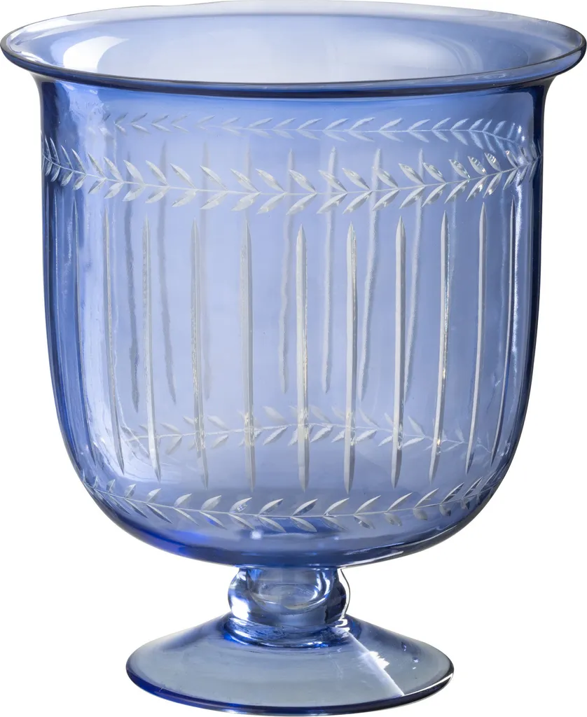 Vase Photophore Bleu Tarifa J-Line : Déco de Table et Ambiance Zen
